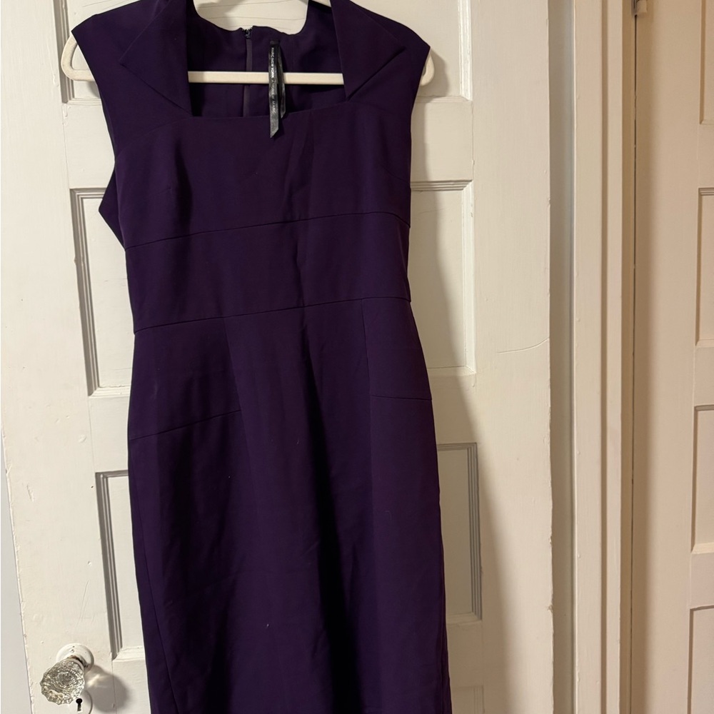 Andrew Marc Rich Purple Midi Dress
